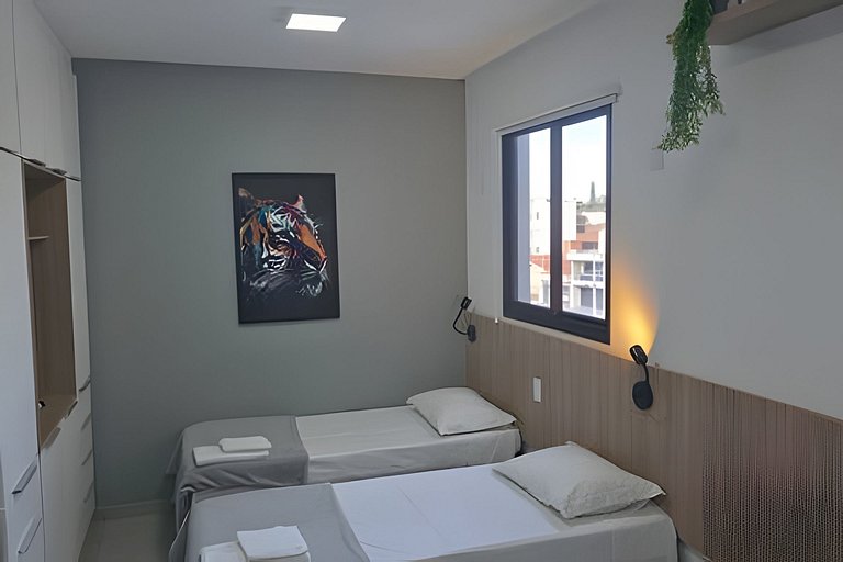 Studio ao lado da USP com piscina e academia