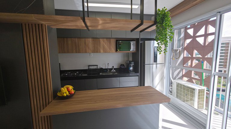 Apartamento completo com 2 quartos, ao lado do Shopping e US